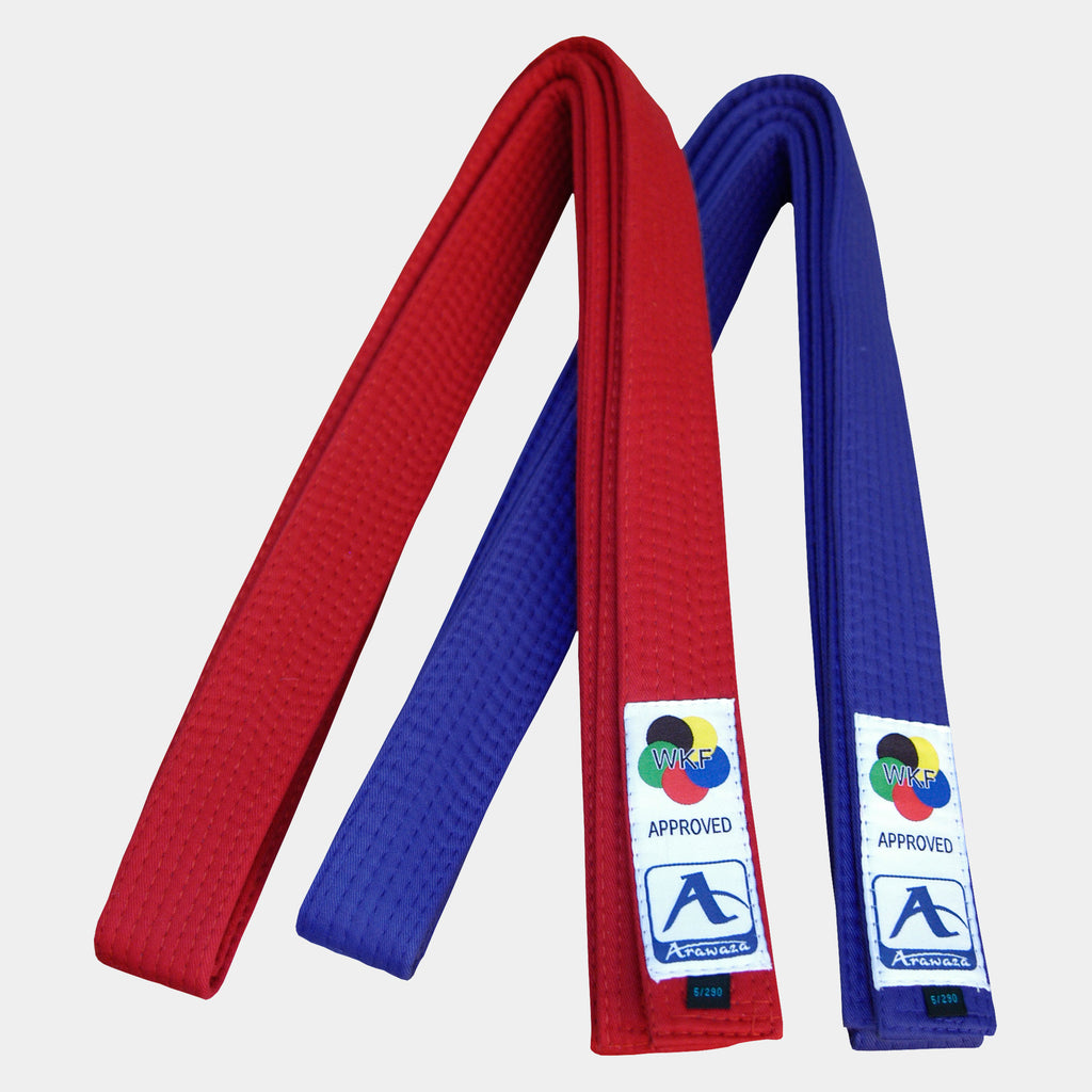 Arawaza WKF approved Cotton Kumite Belts