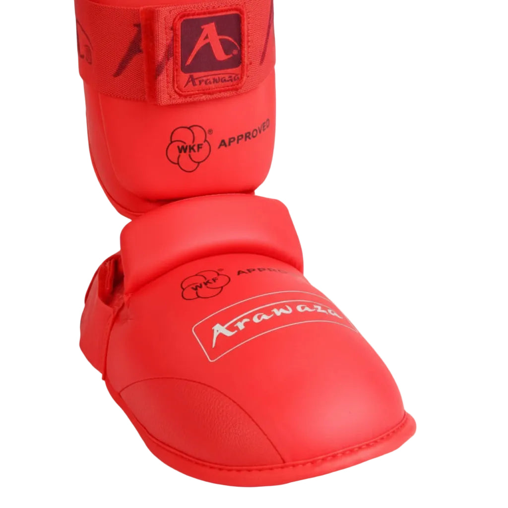 Arawaza WKF Approved Shin pad & Removable instep pad