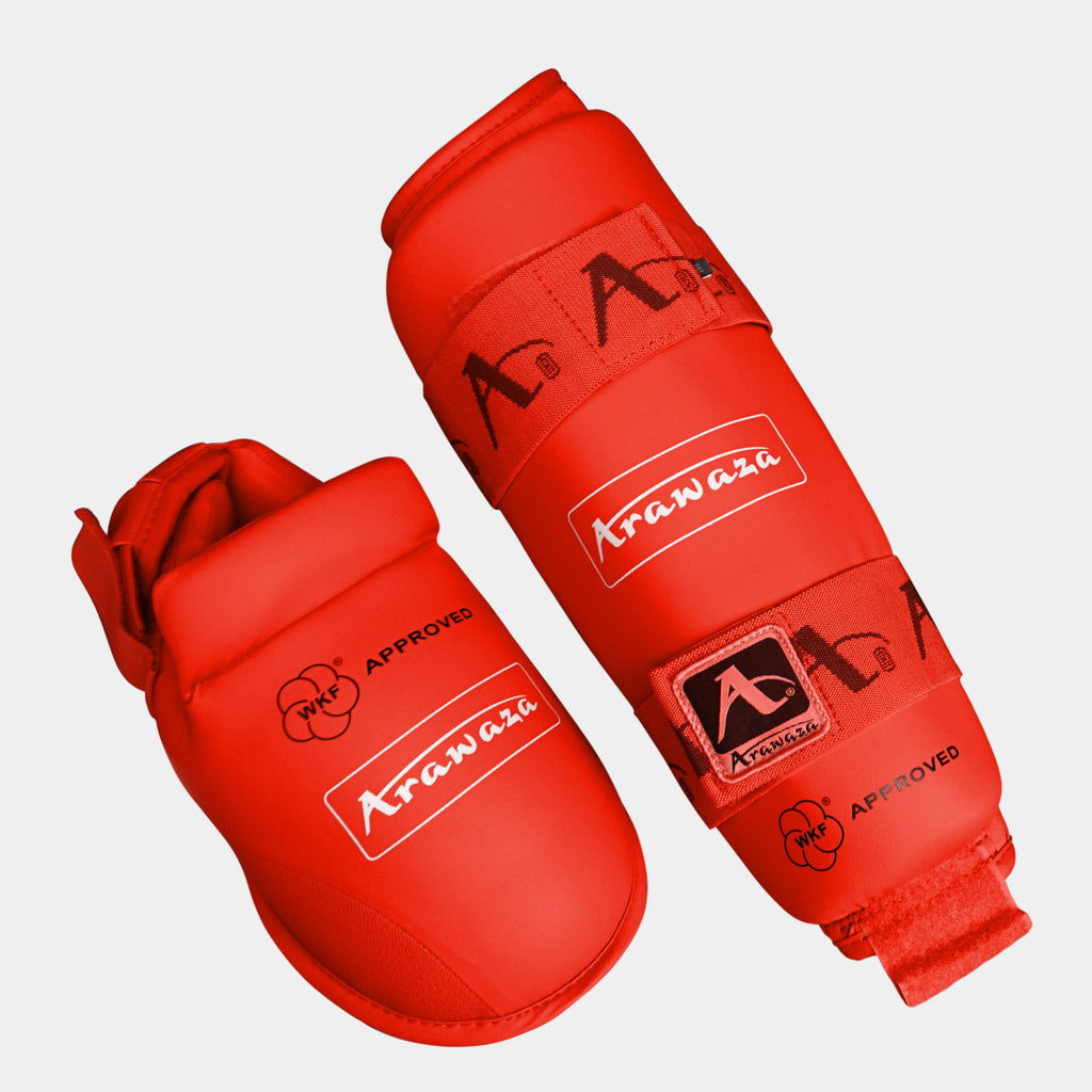 Arawaza WKF Approved Shin pad & Removable instep pad